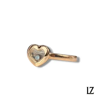 Zlatý prsten Chopard Happy Diamonds ve tvaru srdce